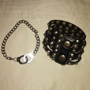 Set of bracelets. Goth